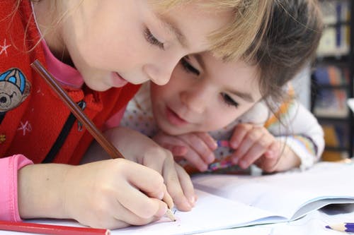 children in classroom